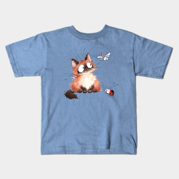 Siamese Cat Kids T-Shirt by Alyona Shilina